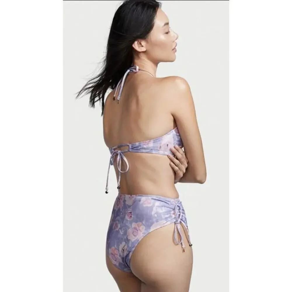 Victoria's Secret Ruched Wicked Swim Top & High Waist Cheeky Bikini Bottom Set